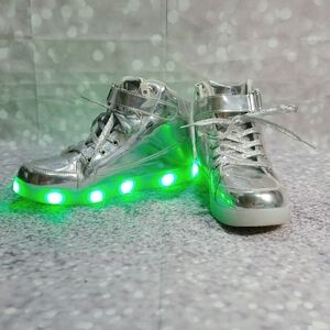 IGxx LED Light Up Shoes for Men USB Recharging High Top LED Sneakers Women Kids